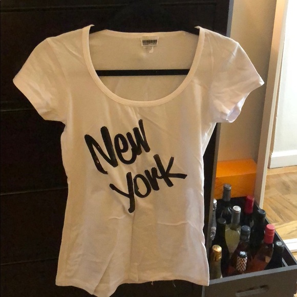 New York black and white T-shirt - Large - Picture 1 of 4